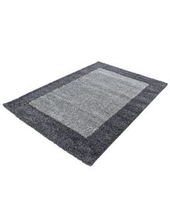 Life Shaggy Schatten teppich hochflor rechteckig 160x230cm grau