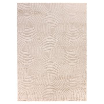 Sahara Nevra teppich kurzflor läufer 80x150cm beige
