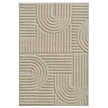 Art teppich hochflor rechteckig 280x370cm beige