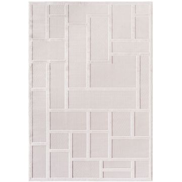 Doha Lunox teppich kurzflor rechteckig 240x340cm creme