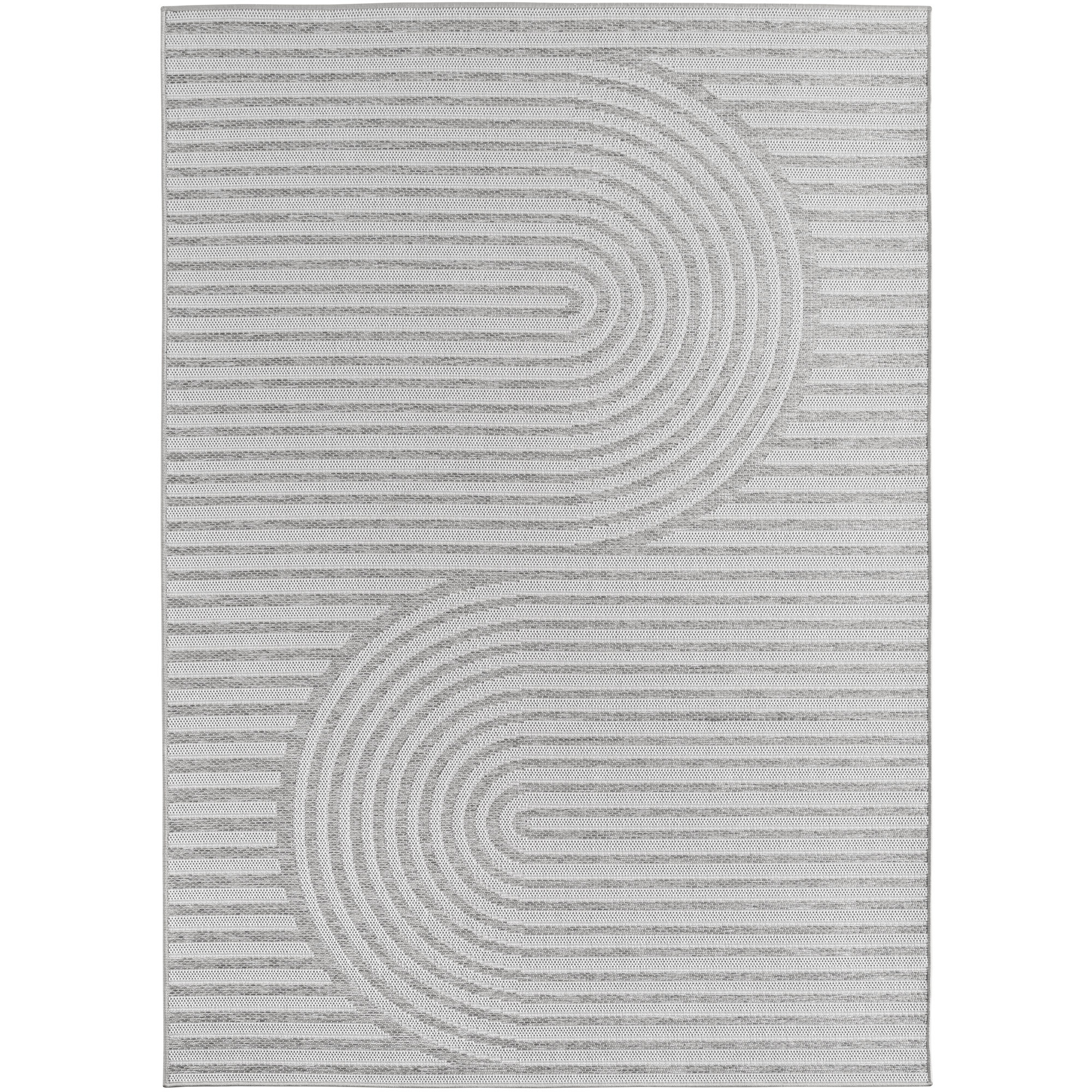 Desert Dek teppich indoor/outdoor flachgewebe rechteckig 120x170cm grau