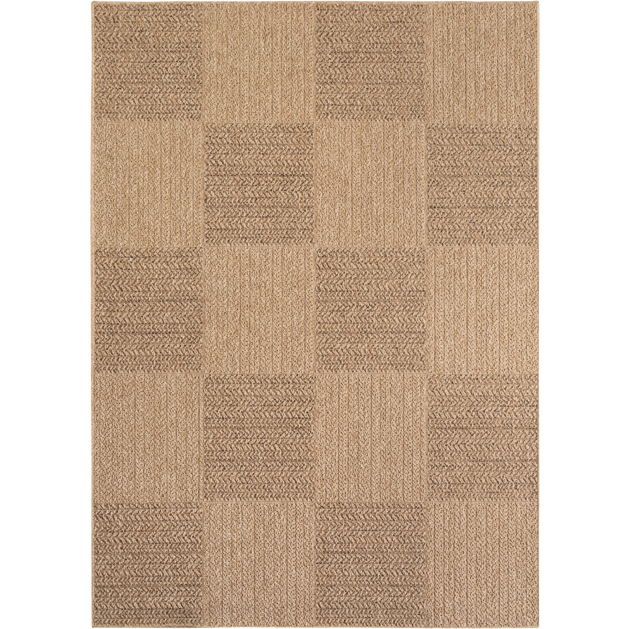 Timber Beo teppich indoor/outdoor flachgewebe rechteckig 140x200cm beige