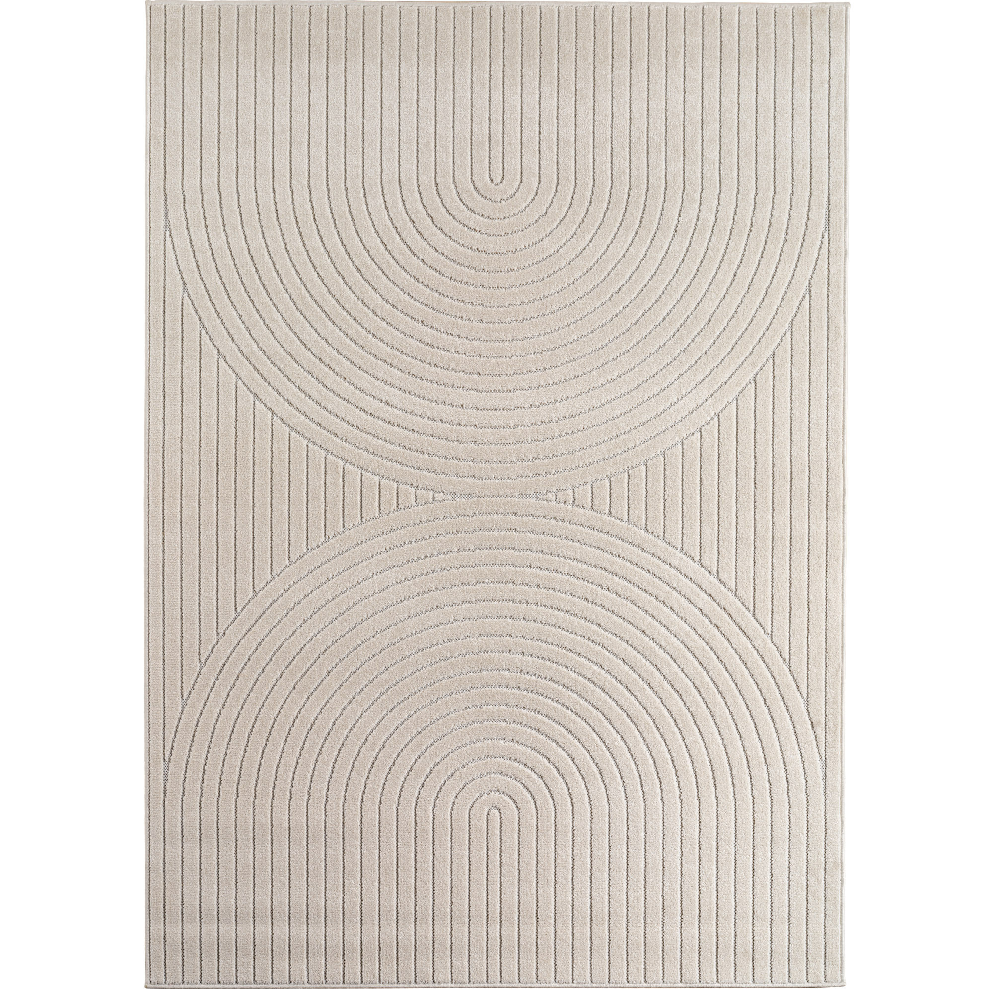 Nova Uro teppich kurzflor läufer 80x150cm creme