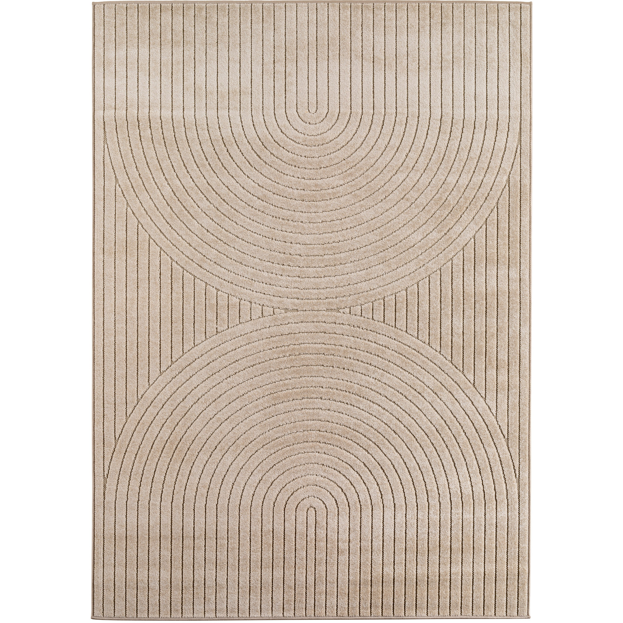 Nova Uro teppich kurzflor läufer 80x150cm beige