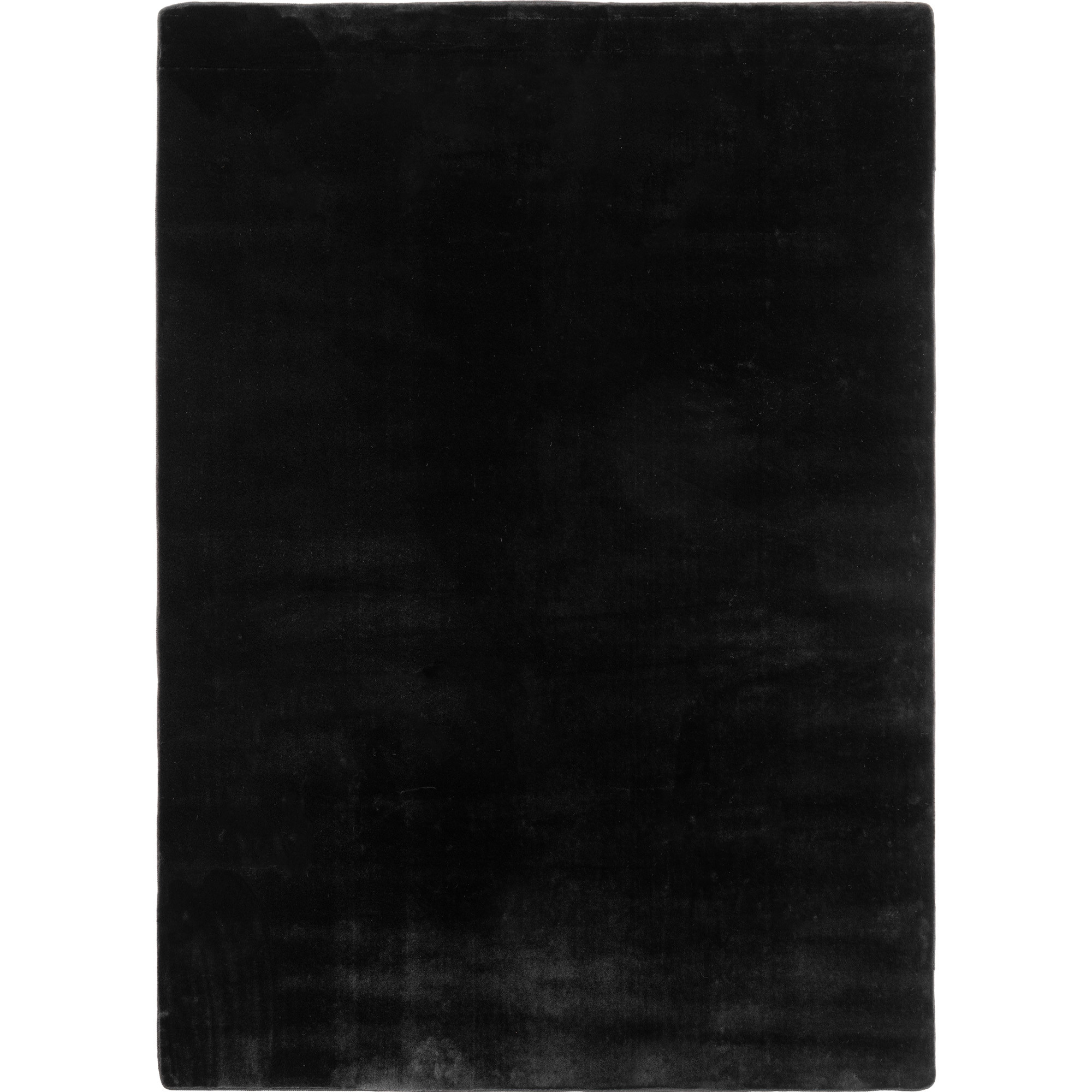 Joy teppich kurzflor rechteckig 200x280cm schwarz