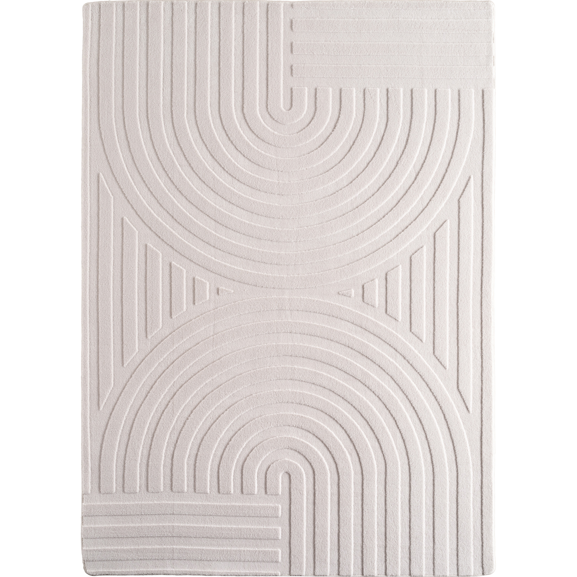 Pompei Uda teppich kurzflor rechteckig 200x290cm creme