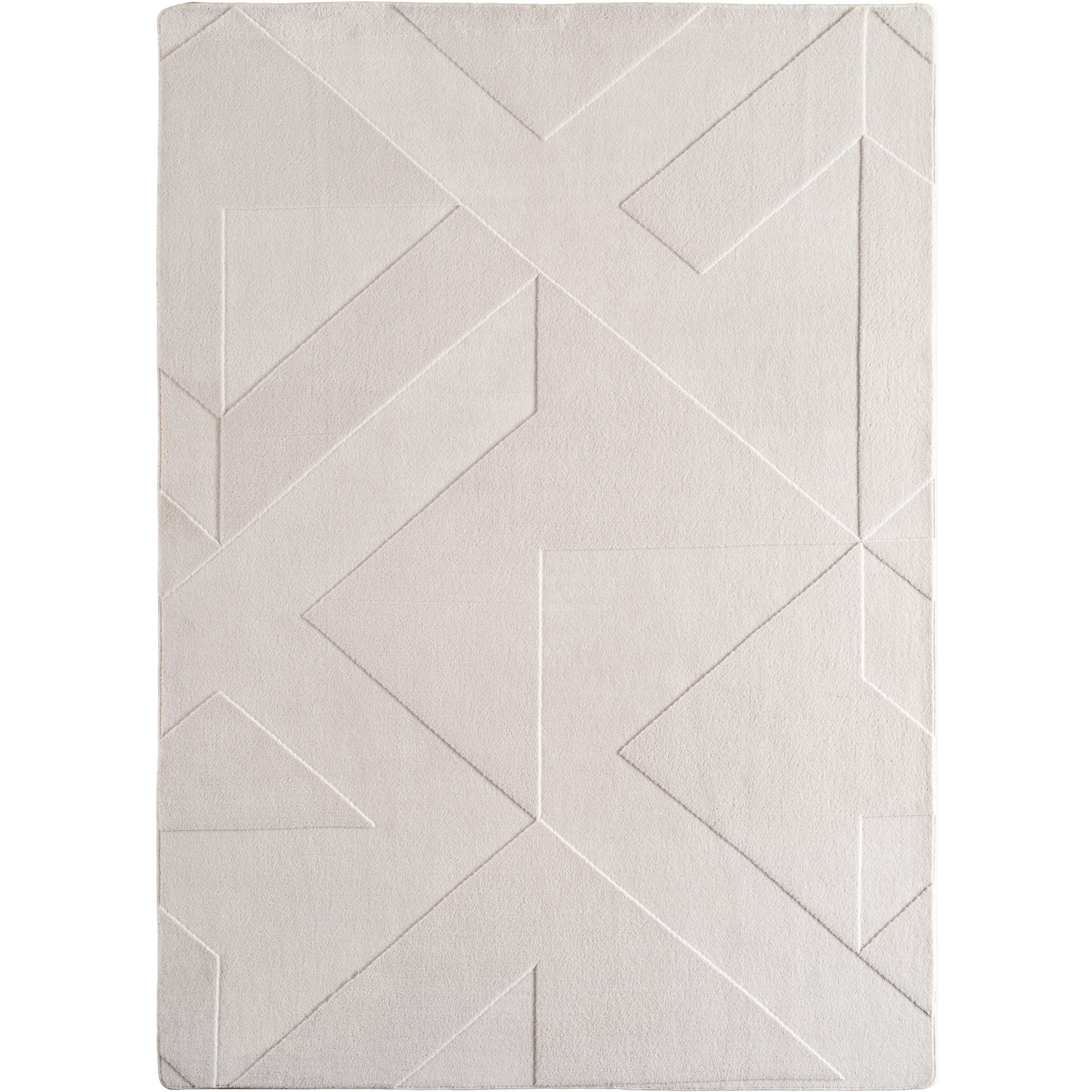 Pompei Aro teppich kurzflor läufer 80x150cm creme