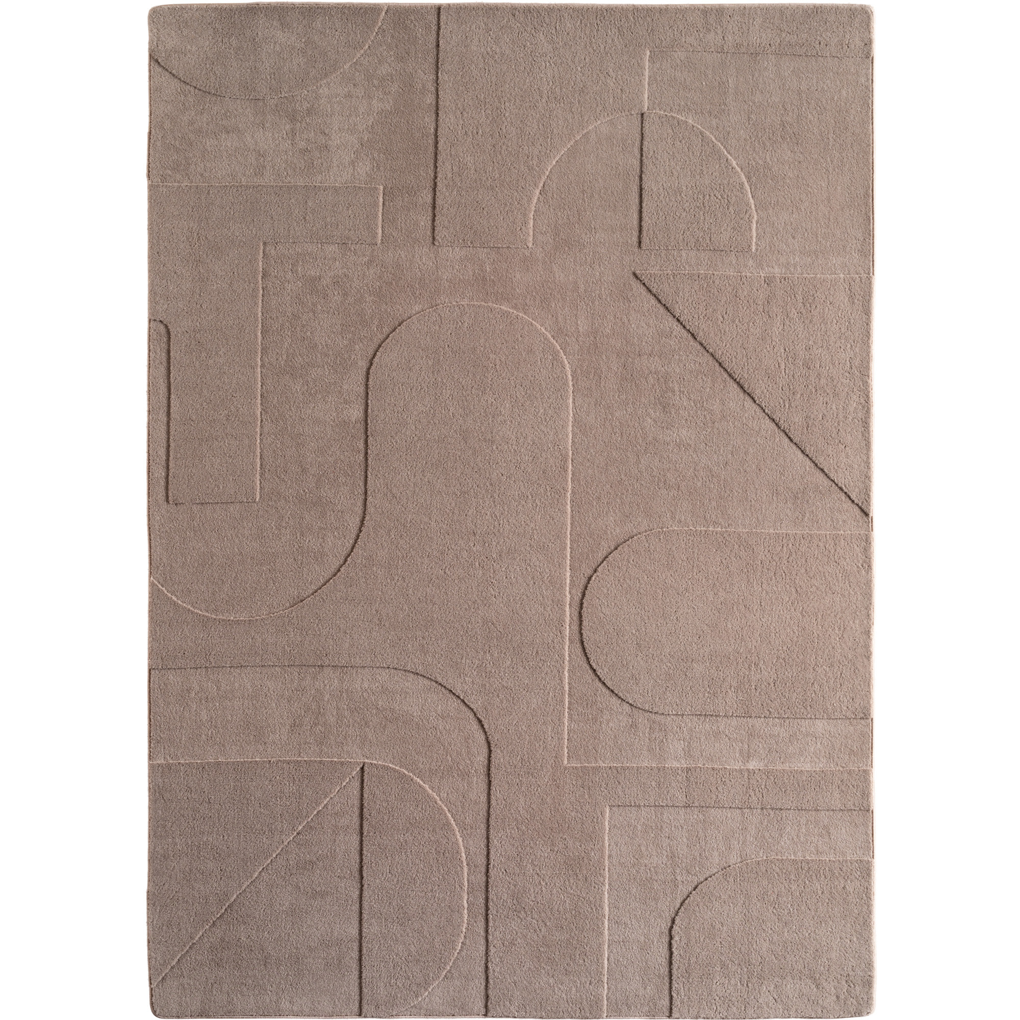 Pompei Yum teppich kurzflor läufer 80x150cm beige