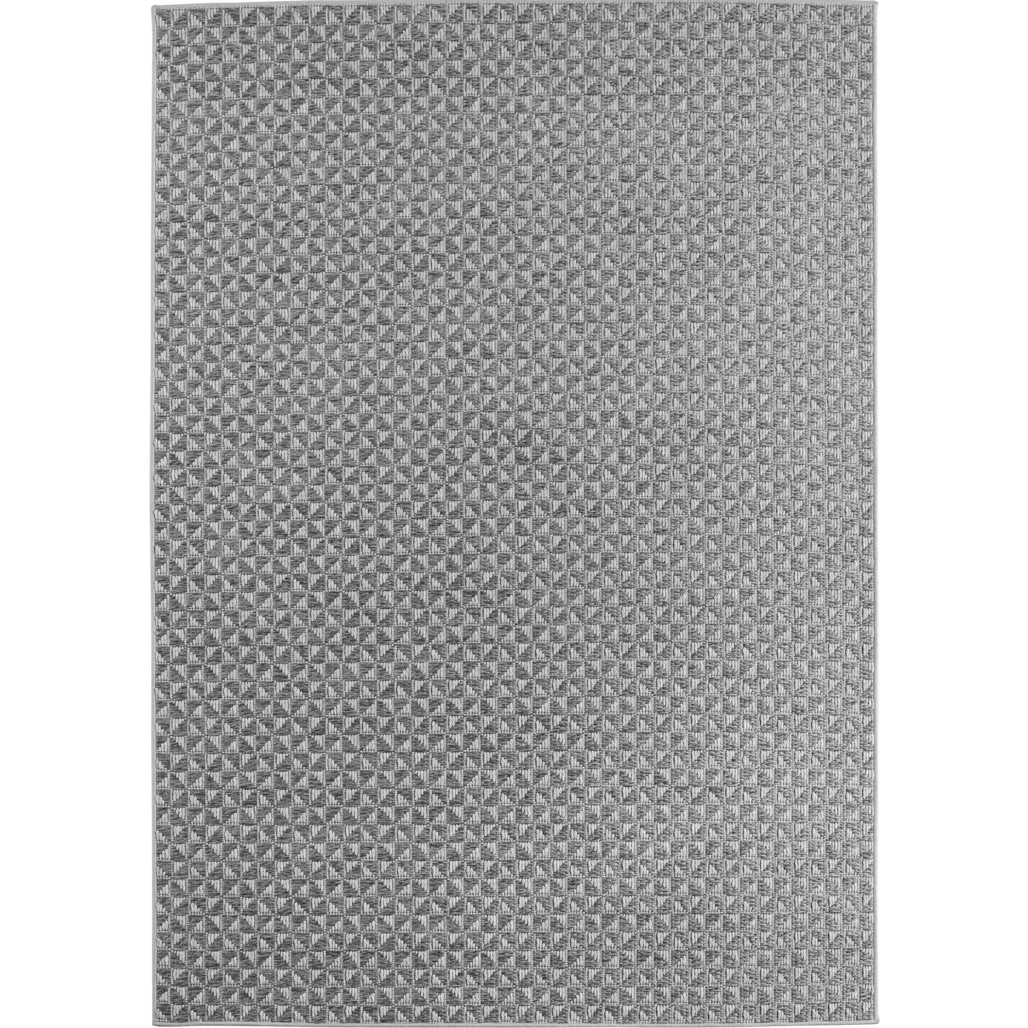 Ibiza Nok teppich indoor/outdoor flachgewebe läufer 80x250cm grau