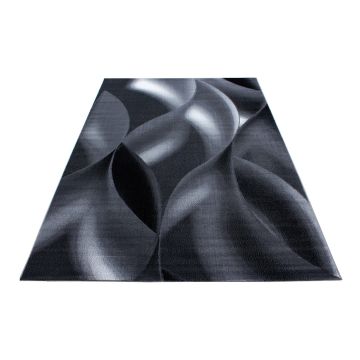Plus Scala teppich kurzflor rechteckig 80x150cm schwarz
