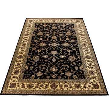 Marrakesh Layla teppich kurzflor rechteckig 160x230cm schwarz