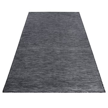 Mambo teppich flachgewebt rechteckig 140x200cm schwarz