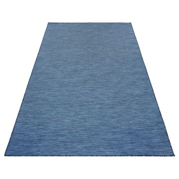 Mambo teppich flachgewebt rechteckig 140x200cm blau