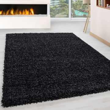 Life Shaggy teppich hochflor rechteckig 60x110cm anthrazit