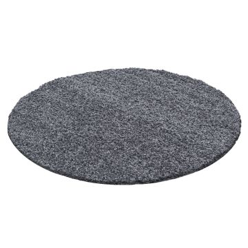 Life Shaggy teppich hochflor rund Ø 160cm grau