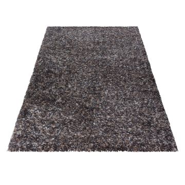 Enjoy Shaggy teppich hochflor rechteckig 120x170cm taupe