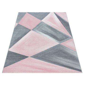 Beta Bakla teppich kurzflor rechteckig 80x150cm rosa