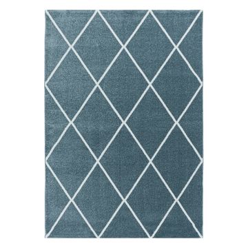 Rio Diago teppich hochflor rechteckig 80x150cm blau