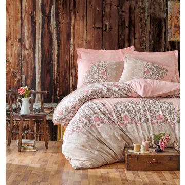 Mode Line bettwäsche-set 200x220cm baumwolle renforce megan beige