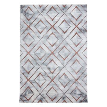 Naxos Rhamnous W teppich kurzflor rechteckig 140x200cm bronzefarbe
