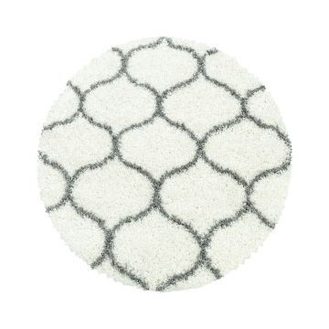 Salsa Shaggy teppich hochflor rund Ø 160cm creme