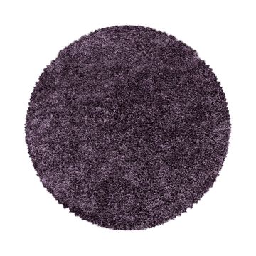 Sydney Shaggy teppich hochflor rund Ø 160cm violett