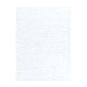 Brilliant Shaggy teppich hochflor läufer 80x250cm schneeweiß