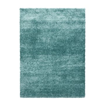 Brilliant Shaggy teppich hochflor rechteckig 280x370cm wasserblau