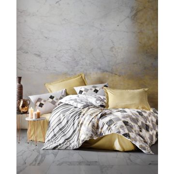 Mode Line bettwäsche-set 200x220cm baumwolle renforce stone beige