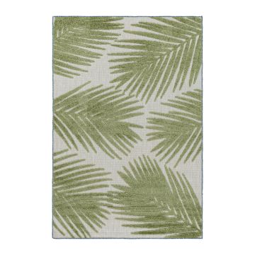 Bahama Palm teppich indoor/outdoor hochtief effekt läufer 80x250cm grün