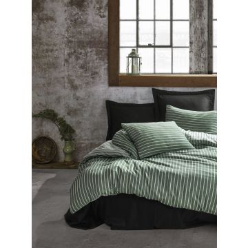 Bamboo bettwäsche-set 200x220cm satin grün
