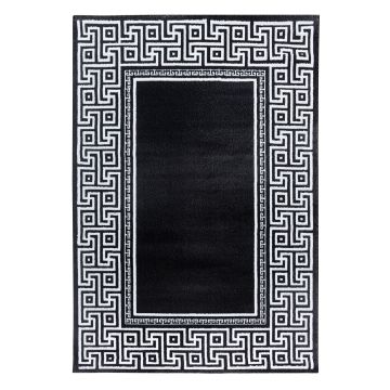 Parma Laby teppich kurzflor rechteckig 140x200cm schwarz