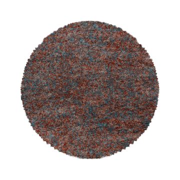 Enjoy Shaggy teppich hochflor rund Ø 80cm terra