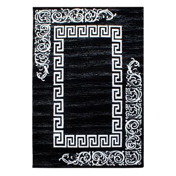 Miami Henna teppich kurzflor rechteckig 240x340cm schwarz