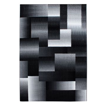 Miami Jawa teppich kurzflor rechteckig 140x200cm schwarz