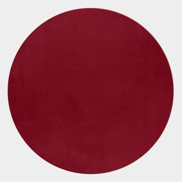 Pouffy teppich fluffy hochflor rund Ø 160cm rot