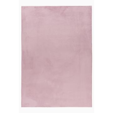 Pouffy teppich fluffy hochflor läufer 60x110cm rosa