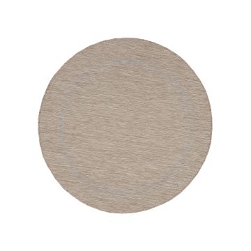 Relax Tranqua teppich indoor/outdoor rund Ø 120cm beige