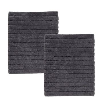 Seahorse Board badematte 50x60cm graphitgrau (2 stück)