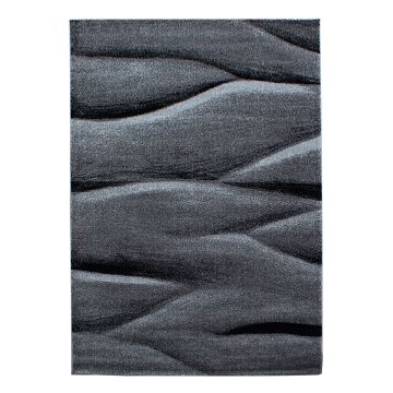Lucca Golf teppich kurzflor rechteckig 140x200cm schwarz