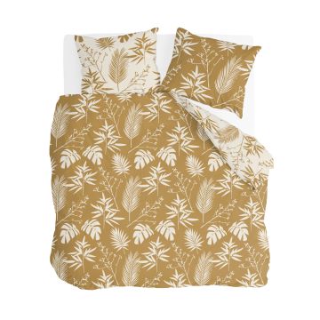 Golden Flowers bettwäsche 240x220cm ocker