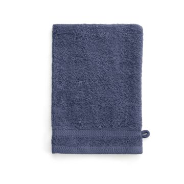 Bath Basics waschlappen/waschhandschuh 16x21cm blau (4 stück)