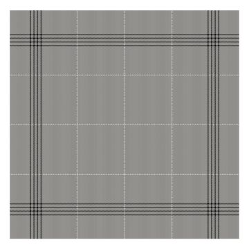 DDDDD Morvan geschirrtuch 60x65cm bio-baumwolle grau (6 stück)