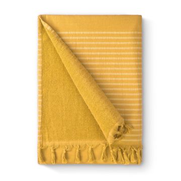 Bath Basics hamamtuch/fouta 100x180cm gelb