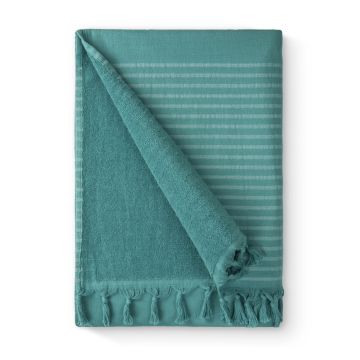 Bath Basics hamamtuch/fouta 100x180cm grün