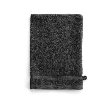 Bath Basics waschlappen/waschhandschuh 16x21cm anthrazit (4 stück)