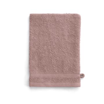 Bath Basics waschlappen/waschhandschuh 16x21cm altrosa (4 stück)