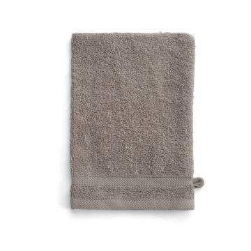 Bath Basics waschlappen/waschhandschuh 16x21cm taupe (4 stück)