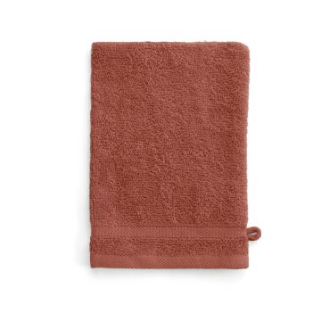 Bath Basics waschlappen/waschhandschuh 16x21cm terra (4 stück)