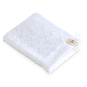 Soft Cotton Popcorn waschlappen/waschhandschuh 16x21cm weiß (2 stück)
